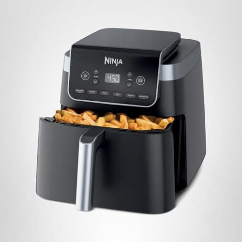 Ninja | Air Fryer | 6.5 QT Pro XL Capacity fits 9lbs of Wings | 6-in-1 Max Crisp, Air Fry, Roast, Bake, Reheat & Dehydrate | Nonstick Basket, Crisper Plate & Recipe Guide | Grey | AF181 12