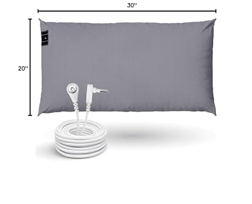 GroundLuxe Organic Grounding Pillowcase in Gray - Queen Size 10