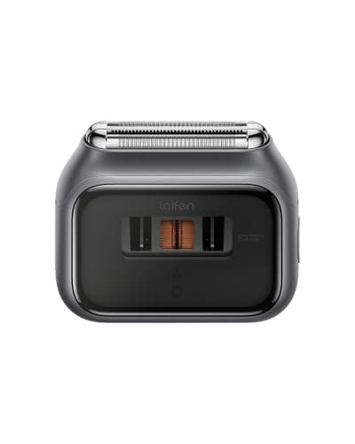 Laifen P3 Pro 3-Blade Electric Shaver, Dual Linear High-Speed Motors 12,000 Cuts/Min, 100-Min Runtime, IPX7 Waterproof, Rechargeable Electric Razor for Men, Travel-Friendly (Space Gray Aluminum Alloy)