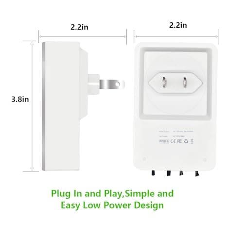HAPHID Ionizer Air Purifier, Air Ionizer Plug In Ion Generator with Highest Output - Up to 32 Million Anions/Sec, Plug In Odrx & Ion Air Purifier for Purify: Odors, Pets Smell, Etc (5-Pack) 8
