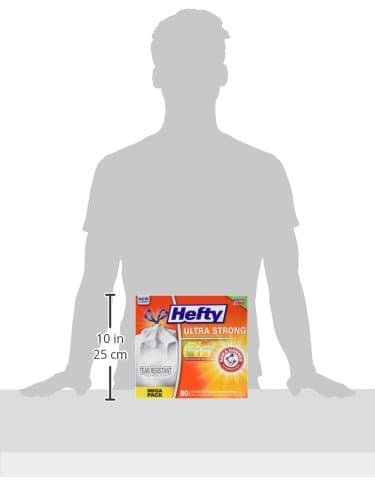Hefty Ultra Strong Tall Kitchen Trash Bags, Citrus Twist Scent, 13 Gallon, 80 Count 10