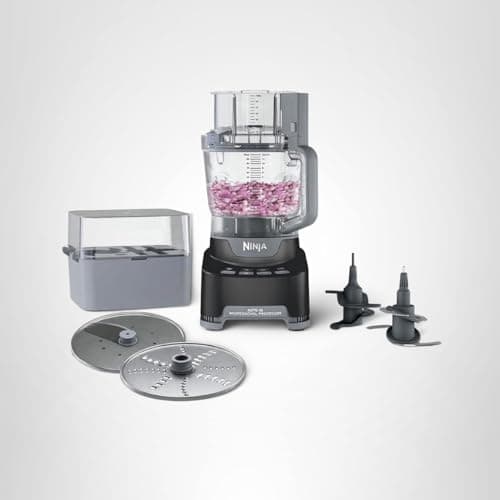 Ninja NF705BRN Professional XL Food Processor, Storage Box, 1200 Peak-Watts, 4-in-1, Chopping, Slicing/Shredding, Purees, Dough, 12-Cup Processor Bowl, 2 Blades & 2 Discs, Feed Chute/Pusher, Black 9