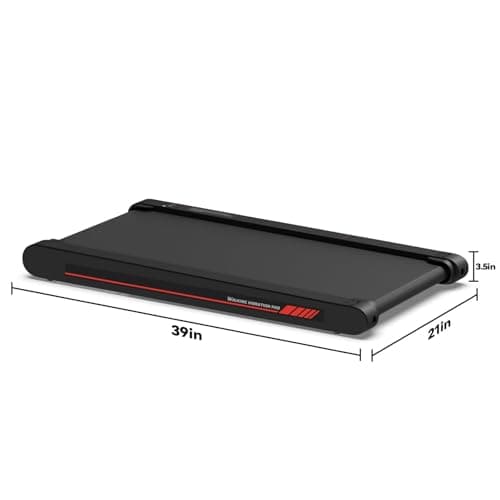 Walking Pad Treadmill with APP, 3 in 1 Under Desk Treadmills, 2.5HP Low Noise Walking Vibration Pad with Remote Control,Portable Treadmill for Home Office, Red 9