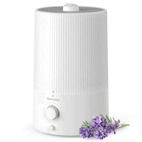 Cool Mist 4L Humidifiers for Bedroom, Ultrasonic Humidifier with Essential Oil Diffuser, Easy to Clean Home Humidifier, Auto Shut-Off, 50H Work Time, Night Light
