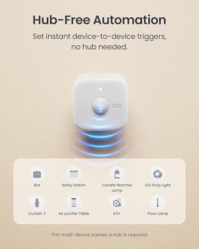 SwitchBot Smart mmWave Radar Motion Sensor, Bluetooth Presence Sensor with Dynamic Detection & Zone Positioning, Compatible with Alexa, HomeKit & Apple Home via SwitchBot Hub (Presence Sensor) 7