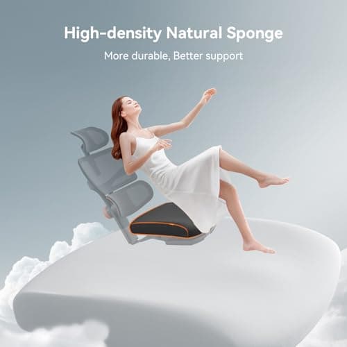 Newtral Office Chair Ergonomic - Home Office Desk Chair, Auto-Following Lumbar Support, 4D Armrest, Seat Depth and Height Adjustable for Long Time Sitting (Without Footrest, Black) 7