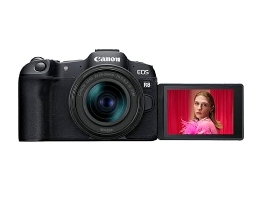 Canon EOS R8 Mirrorless Camera with RF 24-50mm f/4.5-6.3 is STM Lens, Black 6