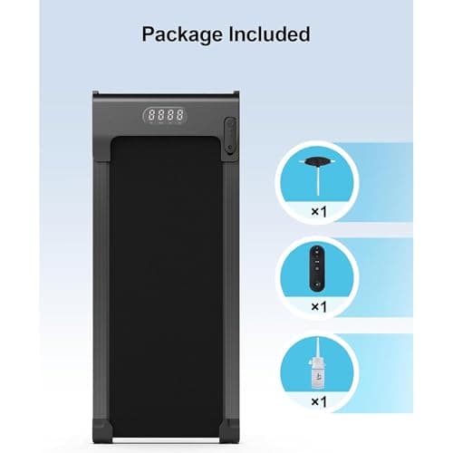 Lichico Walking Pad Under Desk Treadmill, Portable Small Walking Treadmill for Home and Office, 2.5HP Super Quiet Brushless Motorized Walking Jogging Running Machine with Remote & App Control 7