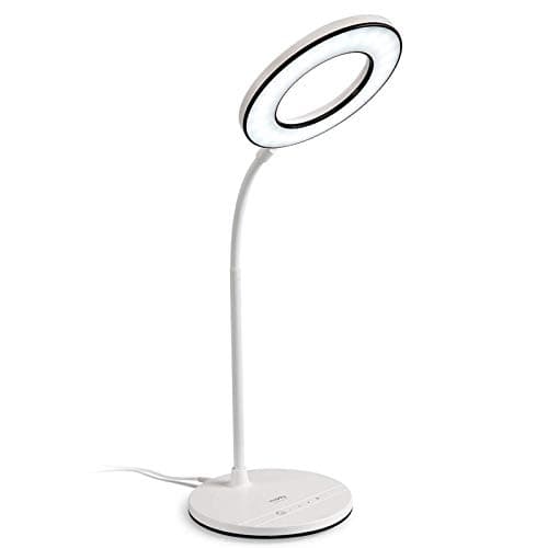 Miady Product Image LED Desk Lamp Eye-Caring Table Light, 3 Color Modes with 4 Levels of Brightness, Dimmable with Adapter, Touch Control Sensitive, 360° Flexible