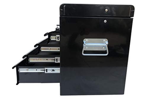 Workington Portable Metal Tool Chest with 6 Drawers, 24" 6-Drawer Tool Chest Cabinet with Ball Bearing Drawer Slides, Steel Tool Storage Box Organizer 4005 Black 10