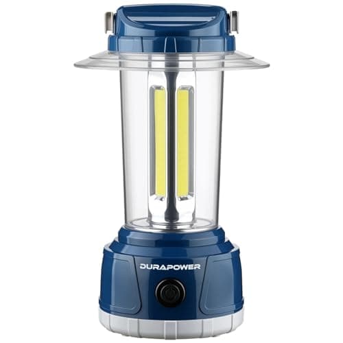 Durapower LED Camping Lantern Rechargeable, Bright 2000 Lumen, 5 Modes, 4000 mAh Power Bank, IP44 Waterproof Lantern for Hurricane, Emergency, Power Outages, Home