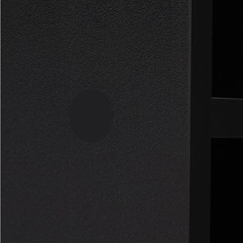 Amazon Basics 5-Cube Bookcase Compatible with Fabric Storage Cube Organizers, Black 5