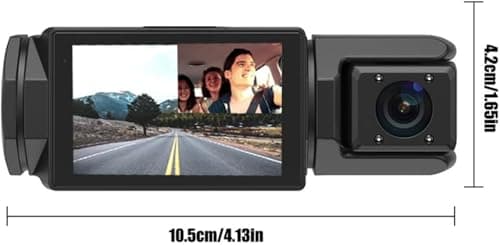 3 Lens Dash Cam Full HD 1080P Car DVR Blackbox Car Dash Camera with G-Sensor, Loop Recording and Motion Detection 4