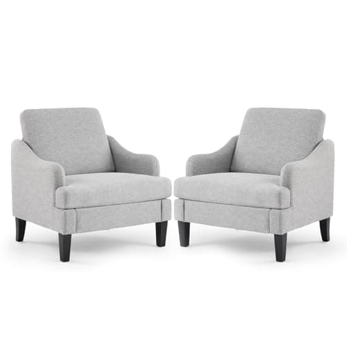 VINGLI Olive Green Accent Chair 38" Oversized Reading Chair Comfy Upholstered Lounge Armchair Soft Chenille Living Room Chairs Single Sofa Chair for Bedroom, Office