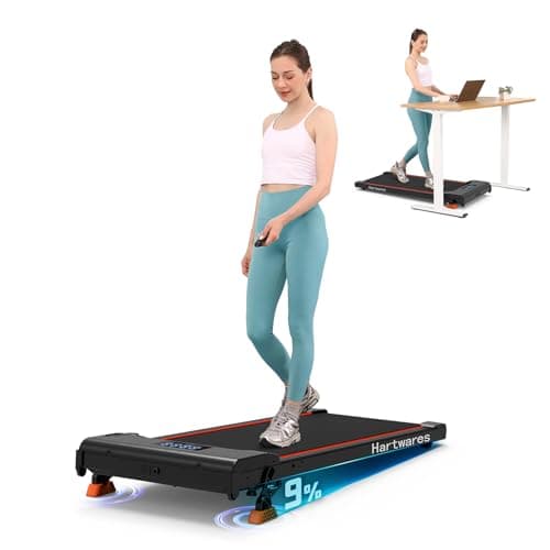 Walking Pad Treadmill with Incline, Under Desk Treadmills for Home Office Small, 2.5HP Brushless Motorized, App Compatible, Portable Walking Pad with Remote Control, 300lb Capacity