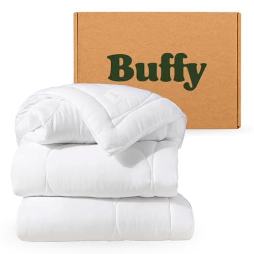 Buffy Cloud Cooling Comforter Queen/Full- White Comforter Queen for Hot Sleepers, Machine Washable Lightweight Fluffy All-Season Temperature-Regulating Eucalyptus Lyocell Duvet Insert
