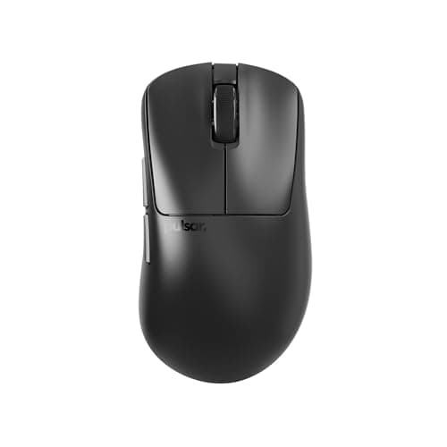 Pulsar Gaming Gears Xlite v4 Wireless Gaming Mouse, Ultra Lightweight 1.9 oz (54g), Ergonomic, Optical Switch, 32000 DPI, 750 IPS, XS-1 Sensor, 8k Compatible (Medium, Black)
