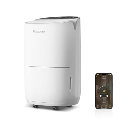 Energy Star Smart Dehumidifier for Home & Basement, Up to 2000 Sq. Ft, 35 Pints (95°F, 90% RH), 37dB Ultra Quiet with Sleep Mode, App Control, Child Lock & Continuous Drain Hose Included