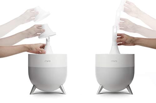 Miro NR07S Humidifier - Completely Washable Modular Humidifier, Easy to Clean, Easy to Use, Large Room - Cool Mist, Sanitary, Top-Fill Ultrasonic Humidifier with Whisper Quiet and Powerful Output 3