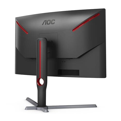 AOC CQ27G3Z 27" Curved Gaming Monitor, QHD 2K 2560x1440, 1000R VA, 240Hz 0.5ms, FreeSync Premium, Height Adjustable Stand, Xbox PS5 Switch, 3-Year Zero-Bright-dot,Black 6