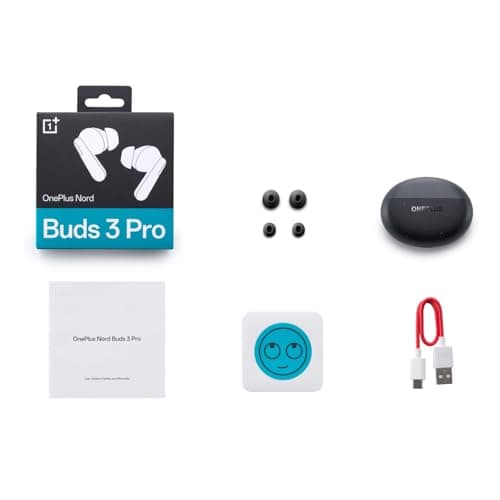 OnePlus Nord Buds 3 Pro, Wireless Bluetooth Earbuds, Noise Canceling Earbuds, Deep Bass, Immersive Sound, Up to 44 Hour Playtime with Charging case, Starry Black 6