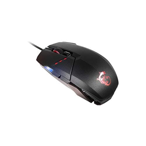 MSI Gaming USB RGB Adjustable DPI Programmable Gaming Grade Optical Mouse (Clutch GM60 Gaming Mouse)