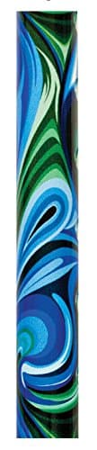 Essential Medical Supply Couture Offset Fashion Cane with Matching Standing Super Big Foot Tip, Swirl Style 5