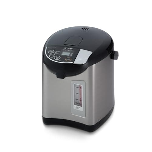 Tiger PDU-A30U-K Electric Hot Water Boiler and Warmer, Stainless Black, 3-Liter