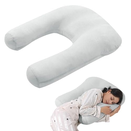 BALAPET Shoulder Pillow for Side Sleeper with Cooling Pillowcase,Cuddle Pillow for Side Sleeper U-Shaped Ergonomic Orthopedic Support Bed Pillows for Neck, Back, Shoulder, with Washable Cover