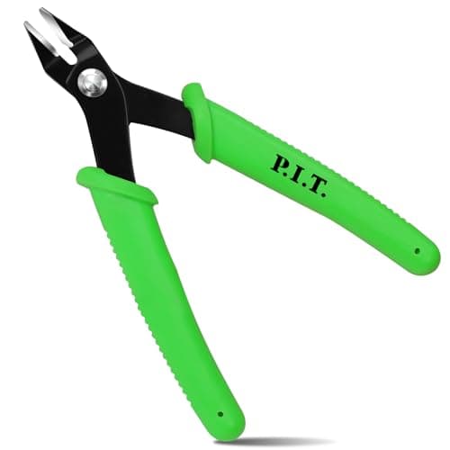 P.I.T. Small Wire Cutters, Diagonal Cutting Pliers, Precision Mini Flush Cut Pliers, Micro Cutter for Soft Copper Wire,Floral, Jewelry, Electronics, Model Craft,Heating Wire,3d Print,5'' 8