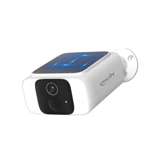 Raycom 2.4G&5G Solar Security Cameras Wireless Outdoor, 2.5K WiFi Outdoor Cameras for Home Security with Embedded Solar Panel, AI Motion Detection & Siren, Color Night Vision, 2-Way Talk,Waterproof