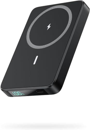 Magnetic Portable Charger 10800mah for Magsafe Battery Pack, Wireless Power Bank with 20W PD Fast Charging & LCD Display, Travel Essential Phone Battery Charger For iPhone 17/16/15/14/13/12 Series