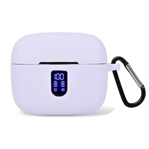 Claiol Premium Silicone Case for TAGRY X08 Wireless Earbuds with Carabiner. (Lavender)