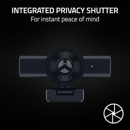 Razer Kiyo V2 X Streaming Webcam: 1440p 60 FPS - Auto Focus - Built-in Microphone - Wide Angle Lense - Integrated Privacy Shutter - Works with OBS, Xsplit, Streamlabs, Discord, Zoom, Teams - Black 7