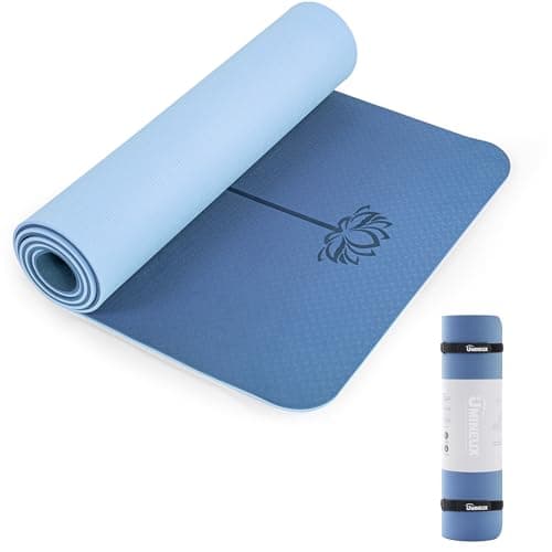 UMINEUX Yoga Mat Extra Thick 1/3'' Non Slip Yoga Mats for Women, Eco Friendly TPE Fitness Exercise Mat with Carrying Sling & Storage Bag