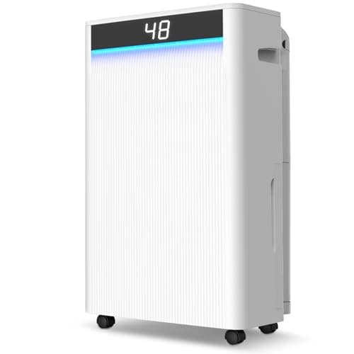 KeepGlad 5000 Sq. Ft Dehumidifiers for Home and Basement, Max 95 Pint/Day Dehumidifier with Drain Hose, Compressor Dehumidifier with Humidity Control, 24H Timer & Child Lock, for Bedroom, Large Rooms