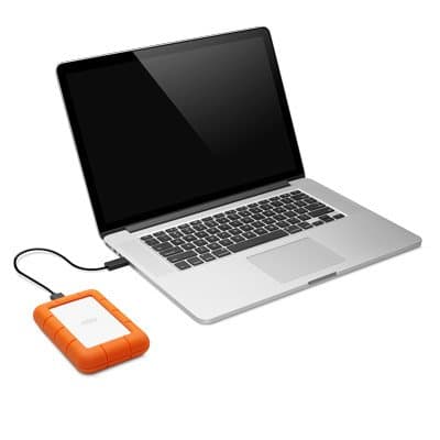 LaCie LAC301558 Rugged Mini USB 3.0 Portable External HD, Orange, 1TB 7
