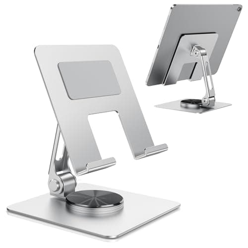 TIGRIS Tablet Stand 360° Rotating,Adjustable & Foldable, Super Sturdy Super Stable & Portable Tablet Holder for Office, Kitchen Compatible with iPad9.7,10.5,12.9, iPad Pro 11/12.9/13Air/Mini/Pro