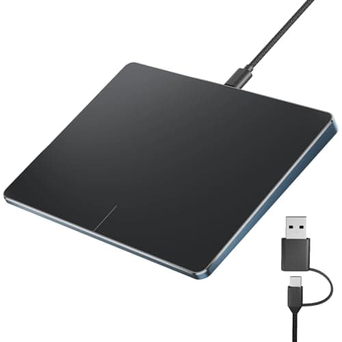 ProtoArc Wired Trackpad for Mac, High Precision T1-A Touchpad for Mac, USB Slim Touchpad Mouse with Multi-Touch Navigation for MacBook Air/MacBook Pro/iMac/Mac Mini (Space Gray)
