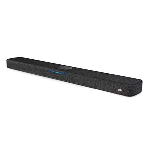 Polk Audio React Sound Bar, Dolby & DTS Virtual Surround Sound, Next Gen Alexa Voice Engine with Calling & Messaging Built-In, Expandable to 5.1 with Matching React Subwoofer & SR2 Surround Speakers