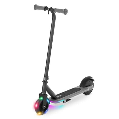 Hiboy ES1 Electric Scooter for Kids Ages 4-8, LED Light-Up Wheels & Side Lights, 5MPH Safe Speed, 6 Miles Range, Easy Kick-Start, Scratch-Proof Curved Edges - Safety E Scooter, UL 2272 Certificate