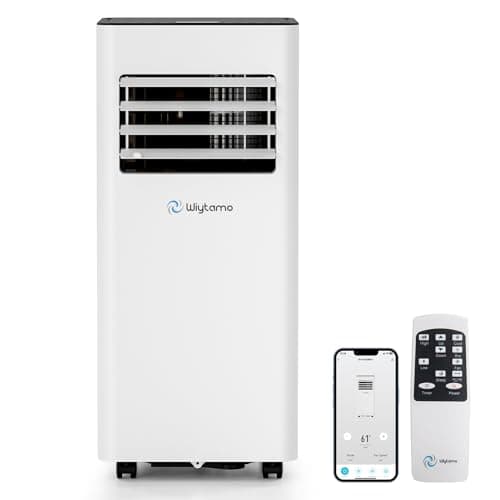 10,000 BTU Portable Air Conditioners with WiFi, 3-in-1 Air Conditioner for Room&Garage– Portable AC Unit with Cool, Dehumidifier&Fan, with Remote/Sleep Mode/Child Lock/24 Hrs Timer/Self Evaporation