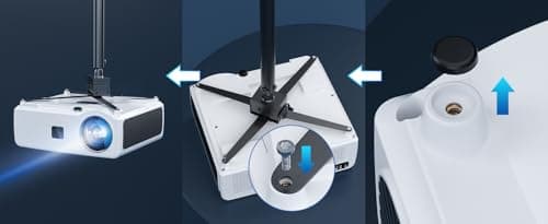 2100 Ansi 4K Projector with WIFI and Bluetooth,Outdoor Movie Projector Auto Focus,ARC,DoIby Audio,PPT,Home Theater Projector 4k HDR10,30W Speaker,500''Display,Compatible w/ TV Sticks,iOS,Android,PC 9