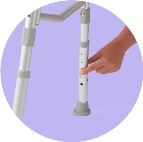 Medline Transfer Bench for Bathtubs and Showers, Adjustable Shower Bench and Bath Seat For Seniors and adults, Slip-resistant Feet, Heavy-Duty 400 lb. Weight Capacity, Tool-Free Assembly 9