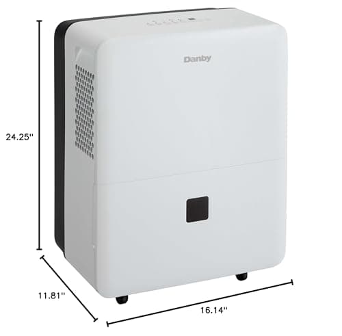 Danby DDR040BJ2WDB 40 Pint Dehumidifier with Smart Dehumidify in White ENERGY STAR Most Efficient 2022 Recognition 6