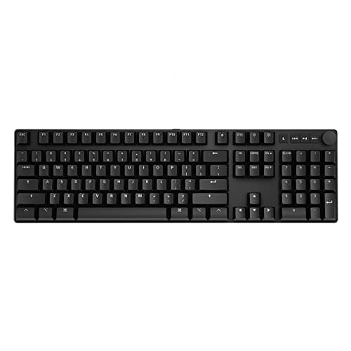 Das Keyboard MacTigr Wired Mechanical Keyboard for Mac – Cherry MX2A Red Switches & PBT Keycaps for Seamless Typing Experience – Sleek Low Profile - 100% Metal – 2-Port USB C Hub – Volume Knob, NKRO