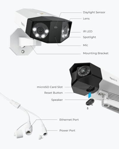 REOLINK Duo 3 PoE 16MP UHD Dual-Lens PoE Security Camera with 180° Panoramic View, Motion Track, F1.6 Color Night Vision, Person/Vehicle/Animal Detection, 2 Way Talk, Supports 24/7 Recording 9