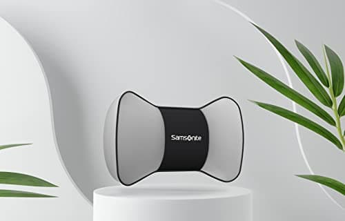 Samsonite Neck Pillow for Car – Ergonomic Memory Foam Headrest Cushion – Car Seat Support for Driving Comfort – Compact Neck Rest – Travel Pillow for Long Road Trip, Grey 6