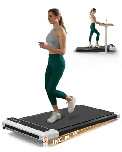 Walking Pad with Incline, Under Desk Treadmill for Home Office, 2 in 1 Walking Pad Treadmill with LED Display, 2.5 HP Quiet Walking Pad