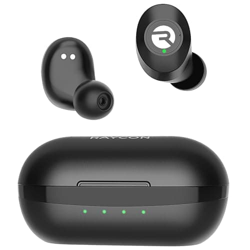 Raycon Everyday Classic Bluetooth Wireless Earbuds + Microphone with Active Noise Canceling, Sweat & Water-Resistant Earphones, Ear Buds Wireless Bluetooth 32 Hours Playtime (Black)